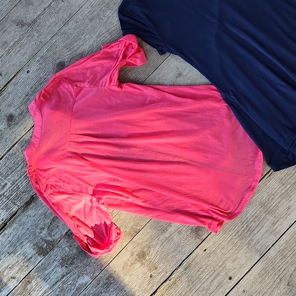 Pink and Navy Blue Tops Bundle - Size Small/Medium Lace Button Down - Picture 8 of 9